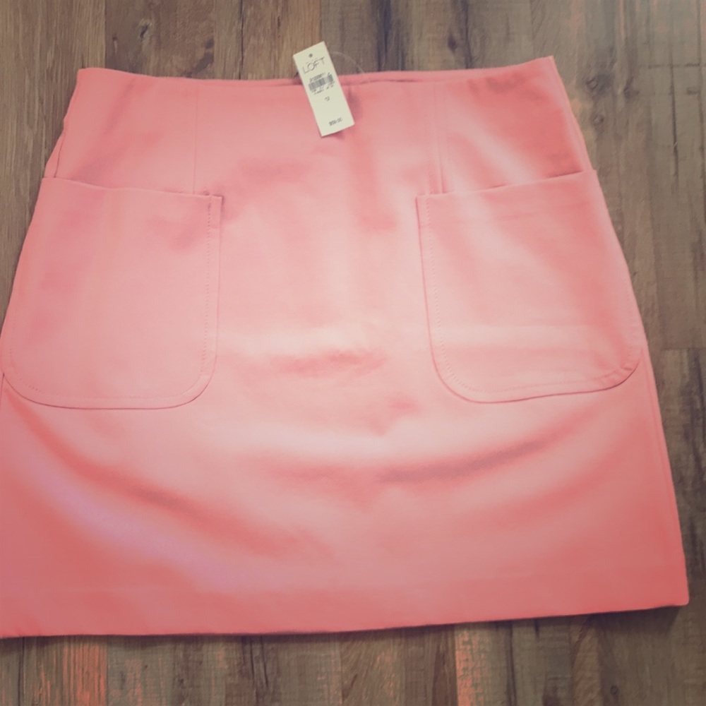Pink loft skirt. Never worn